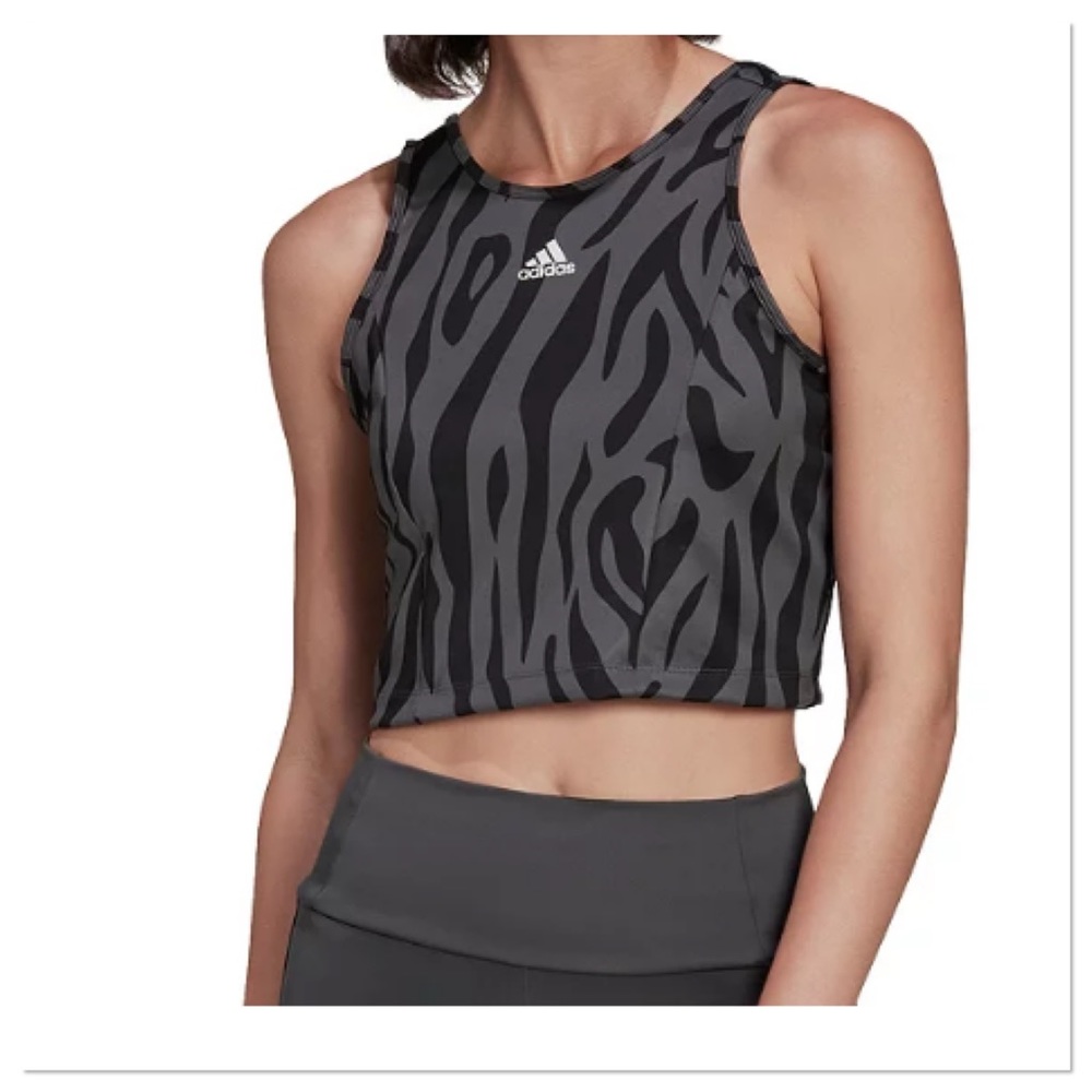 Adidas Women’s Tiger Animal Print Crop Top NWT